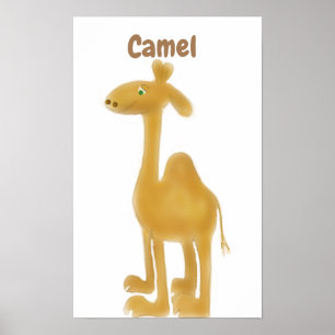 Camel wall Art für Kinderzimmer- oder Spielplatzsp Poster