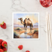 Camel Watercolor Nature Serviette (Beispiel)
