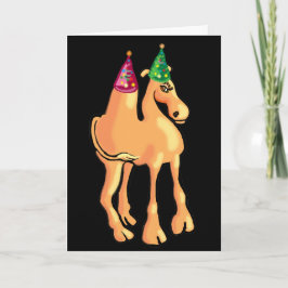 Camel Weihnachtskarte oder Einladung