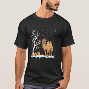 Camel Weihnachtsmannmütze Festlicher Baum Weihnach T-Shirt