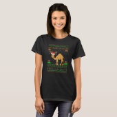 Camel Weihnachtsmannmütze Matching Ugly Camel Weih T-Shirt (Vorne ganz)