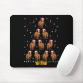 Camel Weihnachtsmannmütze Xmas Lights Männer Weihn Mousepad (Mit Mouse)