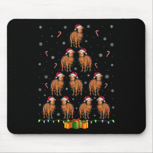 Camel Weihnachtsmannmütze Xmas Lights Männer Weihn Mousepad