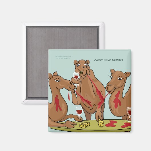 Camel Weinprobe Magnet (Vorderseite/Rückseite)