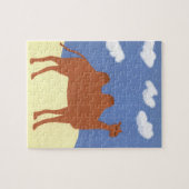 Camel Whimsical über die Dünen der Wüste Puzzle (Horizontal)