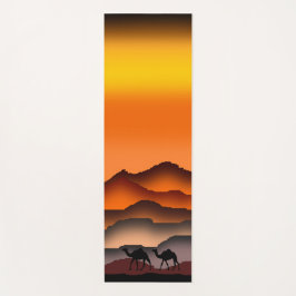 Camel Yoga Mat Sunset Wüste Yogamatte