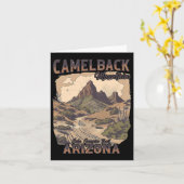 Camelback Monument Obelisk Karte (Gelbe Blume)