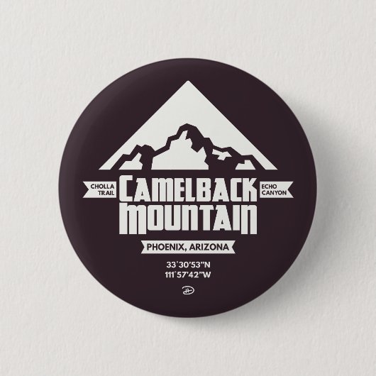 Camelback Mountain (Dark) - Schaltfläche Button (Vorderseite)