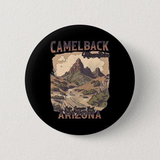 Camelback Mountain Echo Canyon Trail Arizona Wande Button (Vorderseite)