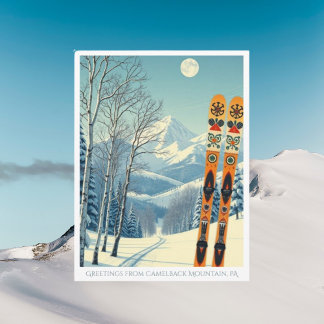 Camelback Mountain PA Skiurlaub Postkarte