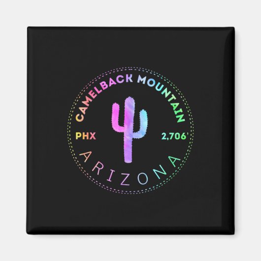 Camelback Mountain - Phoenix Arizona Klettern Hiki Magnet (Vorne)