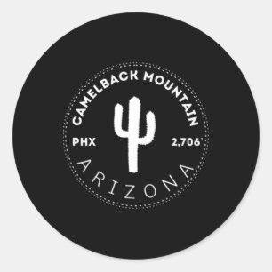 Camelback Mountain - Phoenix Arizona Klettern und Runder Aufkleber