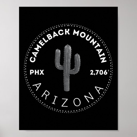 Camelback Mountain - Phoenix Arizona Wandern Und E Poster (Vorne)