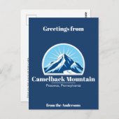 Camelback Mountain Poconos Skigebiet Postcard Postkarte (Vorne/Hinten)
