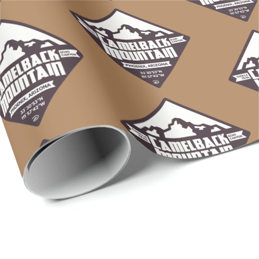 Camelback Mountain - Wrapping Paper Geschenkpapier (Rolleneckpunkt)