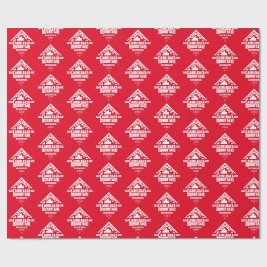 Camelback Mountain Xmas (Rot) - Wrapping Paper Geschenkpapier (Flach)