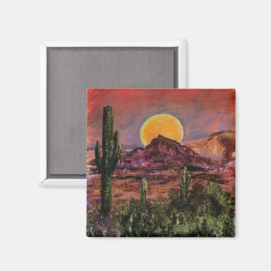 Camelback Sunset Magnet (Vorderseite/Rückseite)