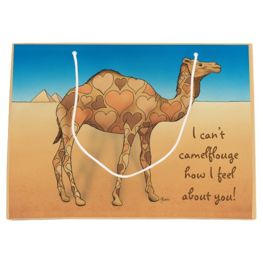 Camelflouge Große Geschenktüte (Vorderseite)