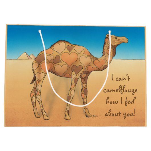 Camelflouge Große Geschenktüte (Rückseite)