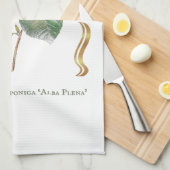 Camelia blanc geschirrtuch (Viertel Falte)