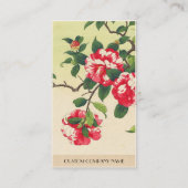 Camelia Nishimura Hodo ukiyo-e Blumenkunst Visitenkarte (Rückseite)