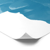 Camelia Pop Aquamarin Poster (Ecke)