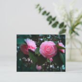 Camelias Postkarte (Stehend Vorderseite)