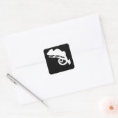 Camelion Lizard Gecko Amphibientiergeschenk Quadratischer Aufkleber (Umschlag)