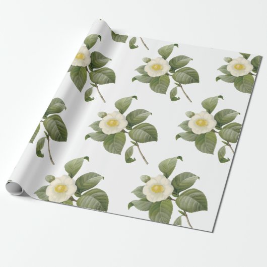 Camellia Blume Pattern Geschenkpapier (Ungerollt)