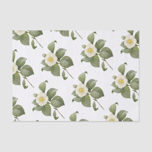 Camellia Blume Pattern Seidenpapier (Vorderseite)