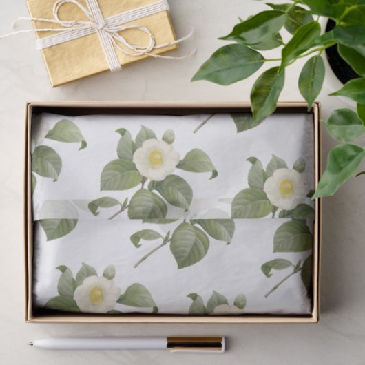 Camellia Blume Pattern Seidenpapier (Geschenk)