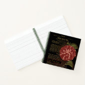 Camellia Carlotta Peloso Black Notizblock (Innenseite)