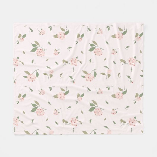 Camellia Garten Fleecedecke (Vorderseite (Horizontal))