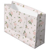 Camellia Garten Große Geschenktüte (Vorderseite Schrägansicht)
