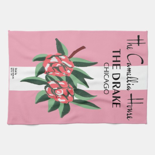 Camellia House, Drake Hotel, Chicago; 1940-1977 Geschirrtuch (Horizontal)