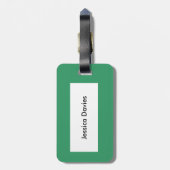 Camellia Hypnotic Custom Luggage Tag Gepäckanhänger (Rückseite vertikal)