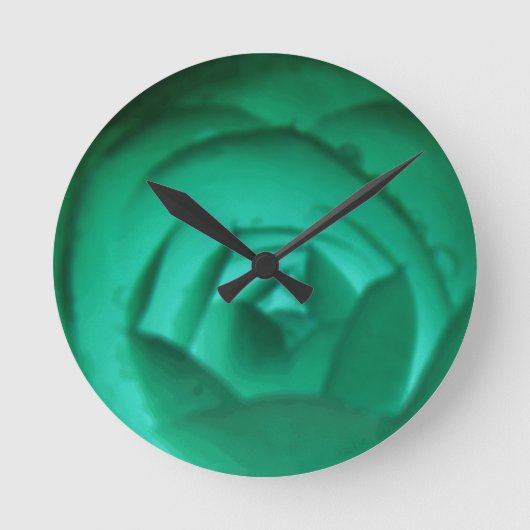 Camellia Hypnotic Wall Clock Runde Wanduhr (Vorderseite)