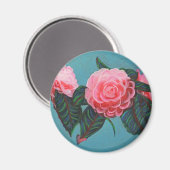 Camellia Japonica Sky Magnet (Vorderseite/Rückseite)