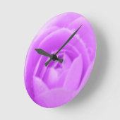 Camellia Lila Wall Clock Runde Wanduhr (Winkel)