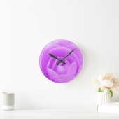 Camellia Lila Wall Clock Runde Wanduhr (Zuhause)