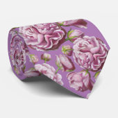 Camellia Rose Garden Blume Krawatte (Gerollt)