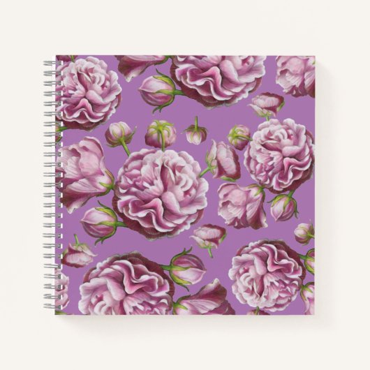 Camellia Rose Garden Blume Notebook Notizblock (Vorderseite)