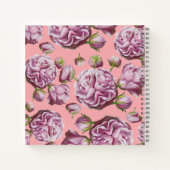 Camellia Rose Garden Blume Notebook Notizblock (Rückseite)