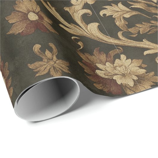 Camelot - Dark Academia Geschenkpapier (Rolleneckpunkt)