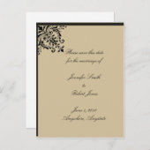 Camelot Gold Save the Date, Postkarte (Vorne/Hinten)