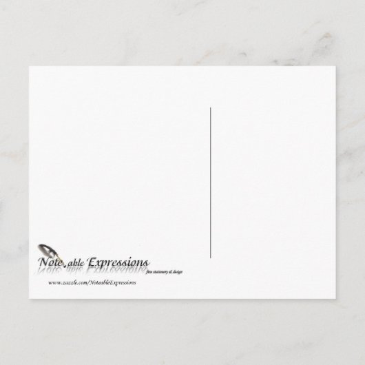 Camelot Gold Save the Date, Postkarte (Rückseite)