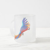 Camelot hybrider Macaw-mattierte GlasTasse Mattglastasse (Vorderseite Links)