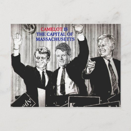 Camelot ist die Hauptstadt von Massachusetts Postkarte (Vorderseite)