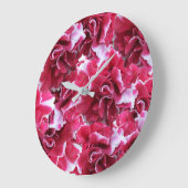 Camelot Red Floral Große Wanduhr (Winkel)