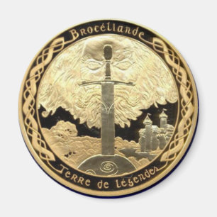 Camelot und MERLIN, die Excalibur überwachen Magnet